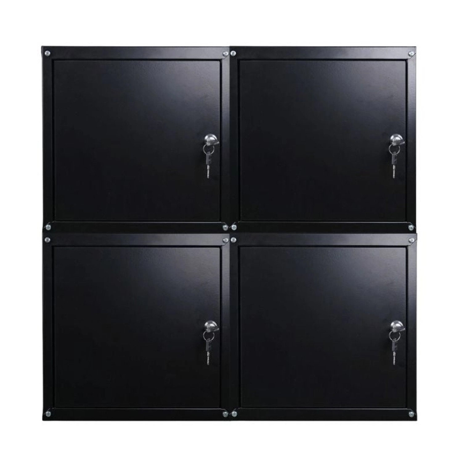 PROREGAL Mega Deal 4x Schließfachwürfel Cubic HxBxT 35 x 35 x 35 cm Schwarz günstig online kaufen
