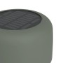 Grüne EGLO ROCCANOVA Solar Tischleuchte mit Touchdimmer und Solarpanel.