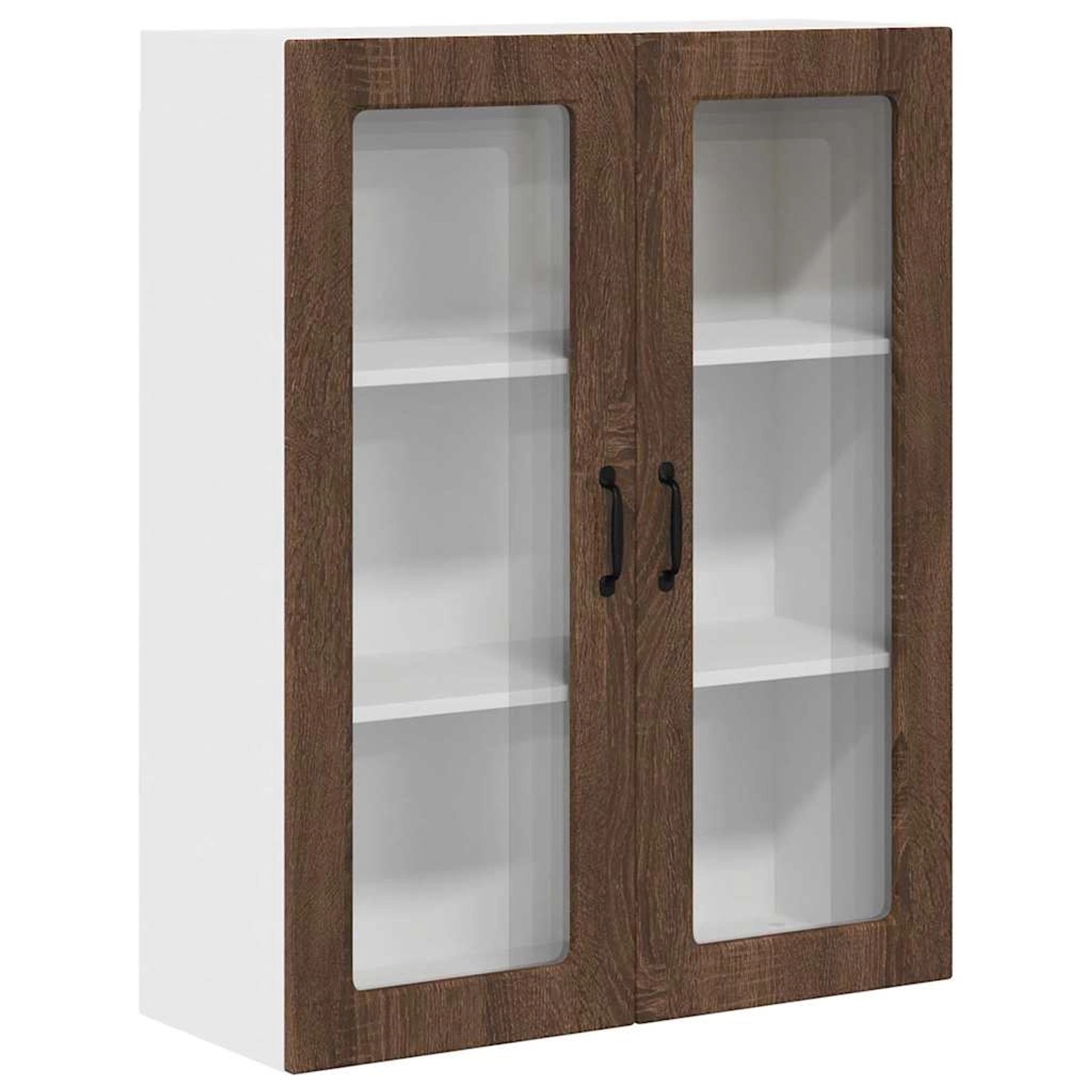 vidaXL Küchenwandschrank mit Regal Braun Eichen-Optik 80 x 31 x 100 cm 8855 günstig online kaufen