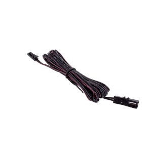 SOTECH Verlängerungskabel, 2m, mit MiniAMP Stecker/Buchse in Schwarz für LED Beleuchtung.