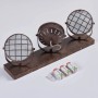 Lindby Tamin Strahler, 3-flammig, braun, im Vintage Industrie Design für Wohnzimmer