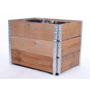 PROREGAL Hochbeetkisten GuardBox 60x80x60cm Inkl. Luftfolie Braun