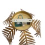 Goldene QAZQA Vintage Deckenleuchte Botanica mit detaillierten Blättern und sichtbarer E27-Fassung für Montage.