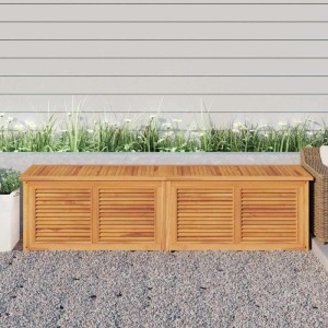 vidaXL Gartenbox mit Beutel 200x50x55 cm Massivholz Teak 363274