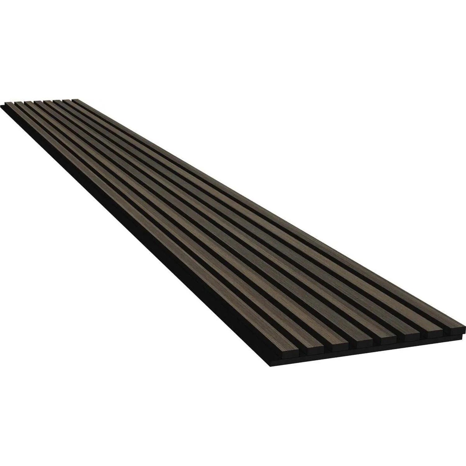 Swiss Aqua Technologies Akustikpaneel 32 x 260CM MDF-Lamellen Schallschutz Wandpaneel für Innenräume Geräucherte Eiche