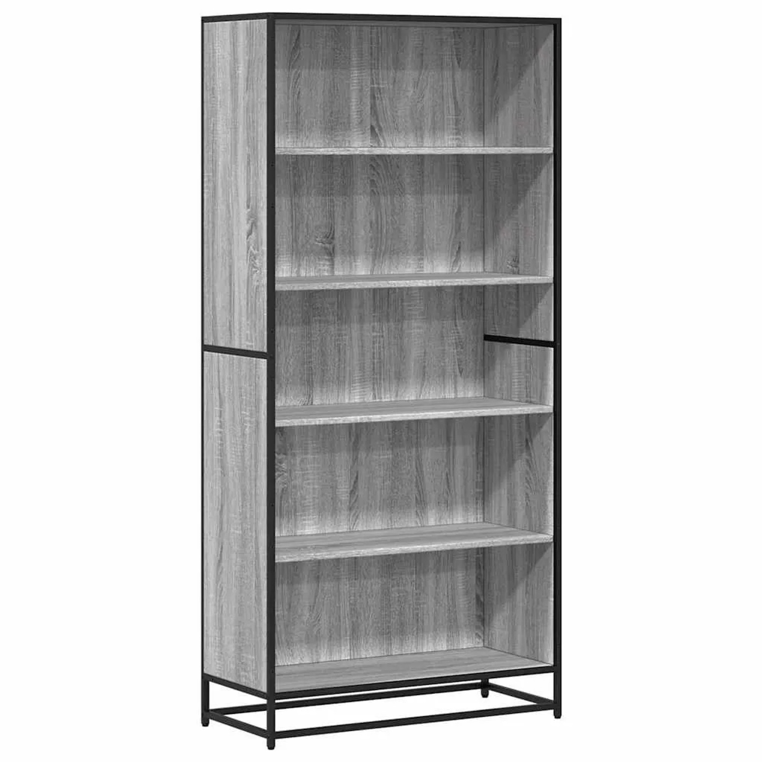 vidaXL Bücherregal Grau Sonoma 80,5x35x170,5 cm Holzwerkstoff 3300858 günstig online kaufen