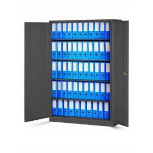 Jan Nowak Büro Aktenschrank Metallschrank JAN II 115 x 185 x 40 cm Anthrazit