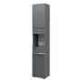 Vicco Badschrank Fredd Anthrazit Hochglanz 36 x 191