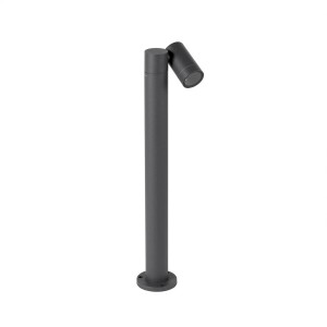 Moderne schwarze PRIOS Außenleuchte Tulimar aus Aluminium für Garten und Terrasse.