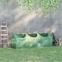 Grünes Furnicato Gewächshaus mit aufrollbaren Fenstern, 180x60x60 cm, im Garten.