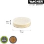 Wagner Filzgleiter, selbstklebend, Ø 30mm, weiß, 8er-Set für Möbel und Oberflächenschutz.