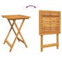 vidaXL Bistro Set, 3-teilig, braun, Akazie massiv: Klappbarer Gartentisch und Stühle.