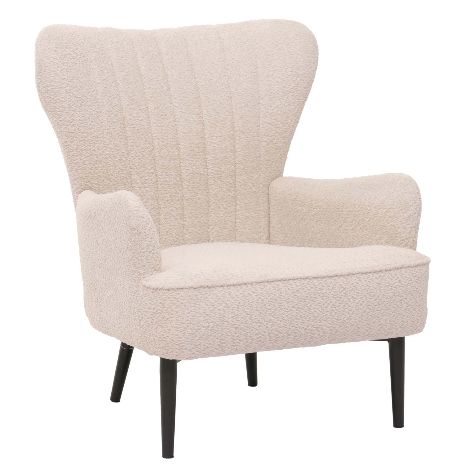 MCW Lounge-Sessel K37 Stoff Chenille 500g/m² Creme-Beige günstig online kaufen