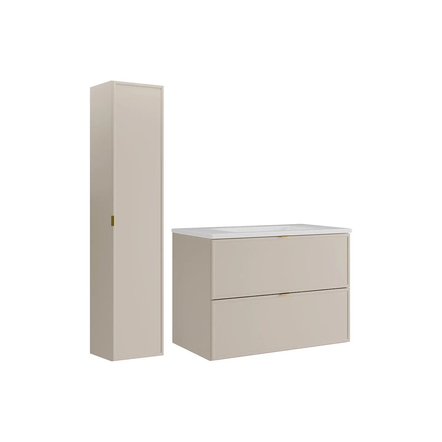 Vente-unique Badmöbel-Set Ondil Beige 80 cm