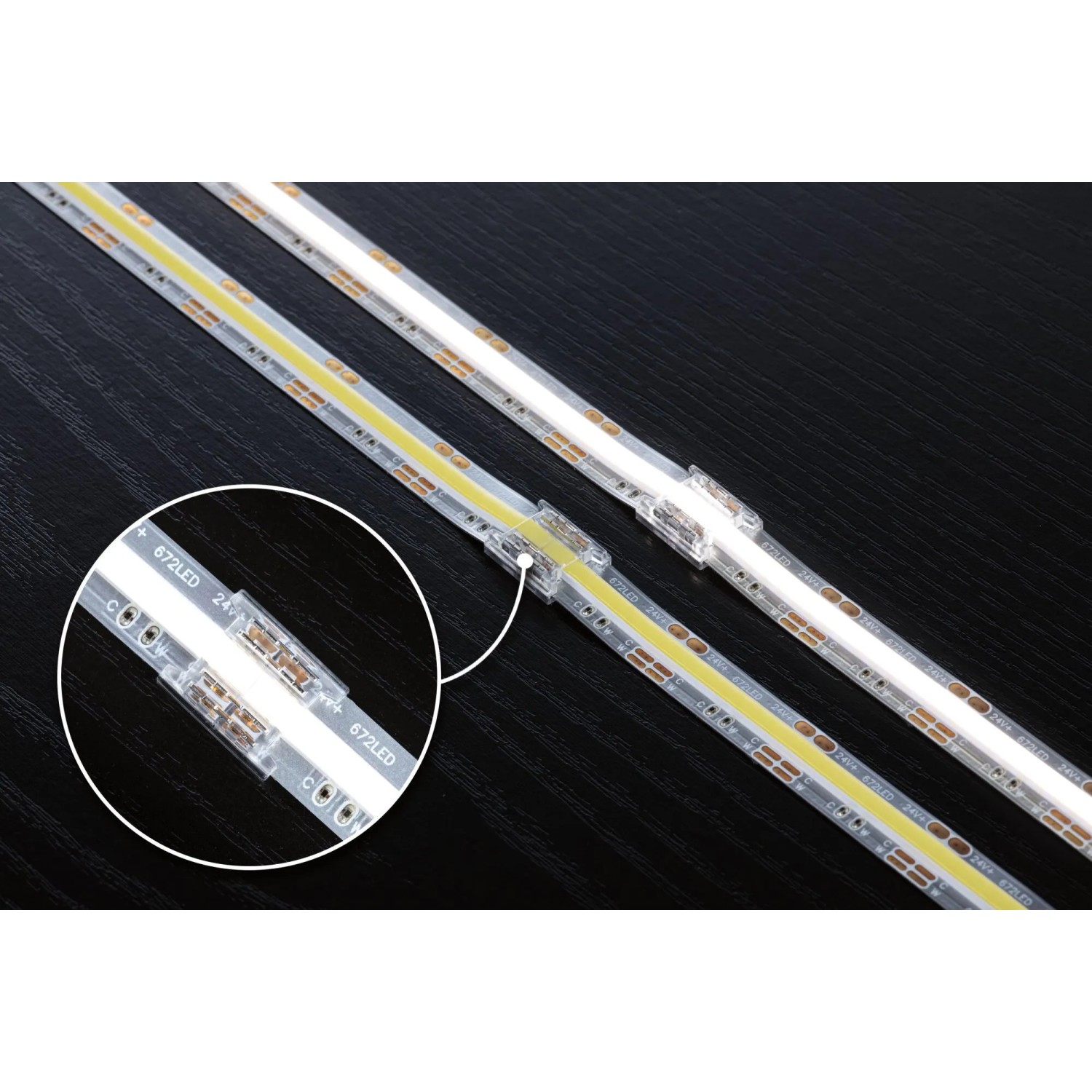Paulmann MaxLED COB LED-Streifen Verbinder-Set, transparent, für Tunable White.