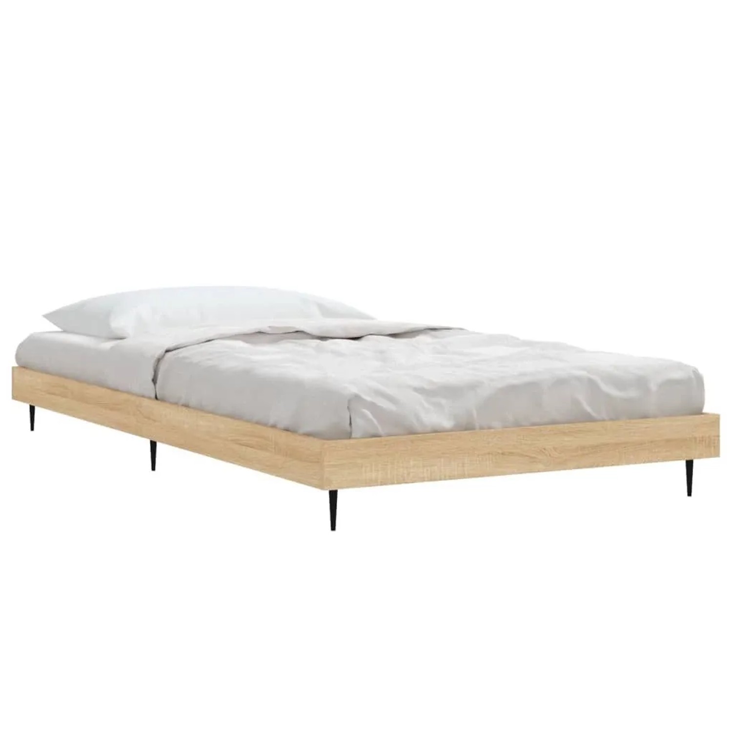 vidaXL Bettgestell Ohne Matratze Sonoma-Eiche 90x190 cm Holzwerkstoff 83230 günstig online kaufen