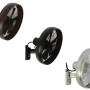 Lucci Air Wandventilator Breeze Wall in Bronze, Schwarz und Chrom gebürstet.
