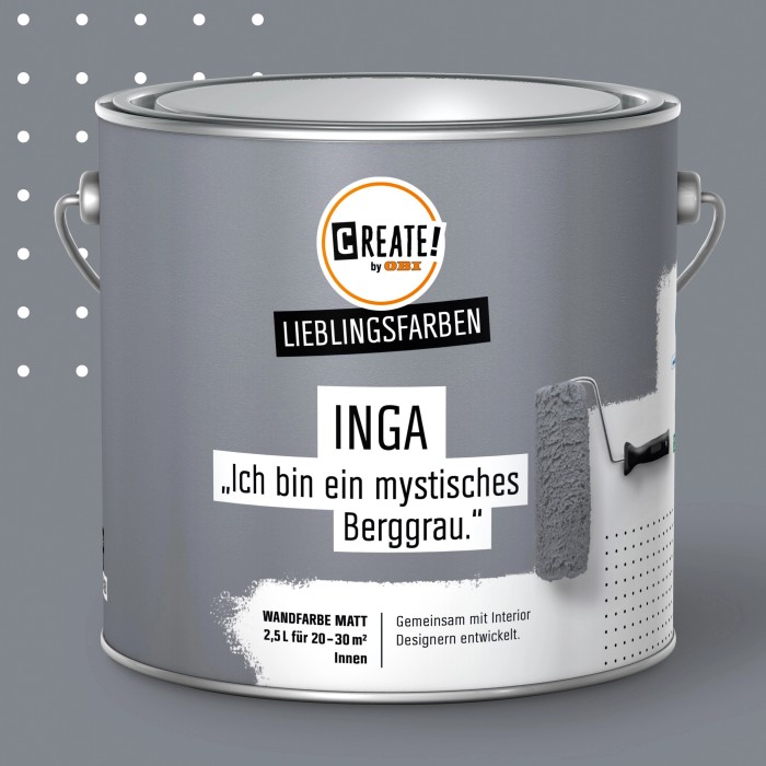 Elegantes Obi Wandfarbe Grau Bild