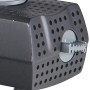 Detailaufnahme: Heissner Aqua Stark Eco Teichpumpe 700 l/h, schwarzes Gehäuse mit Löchern.