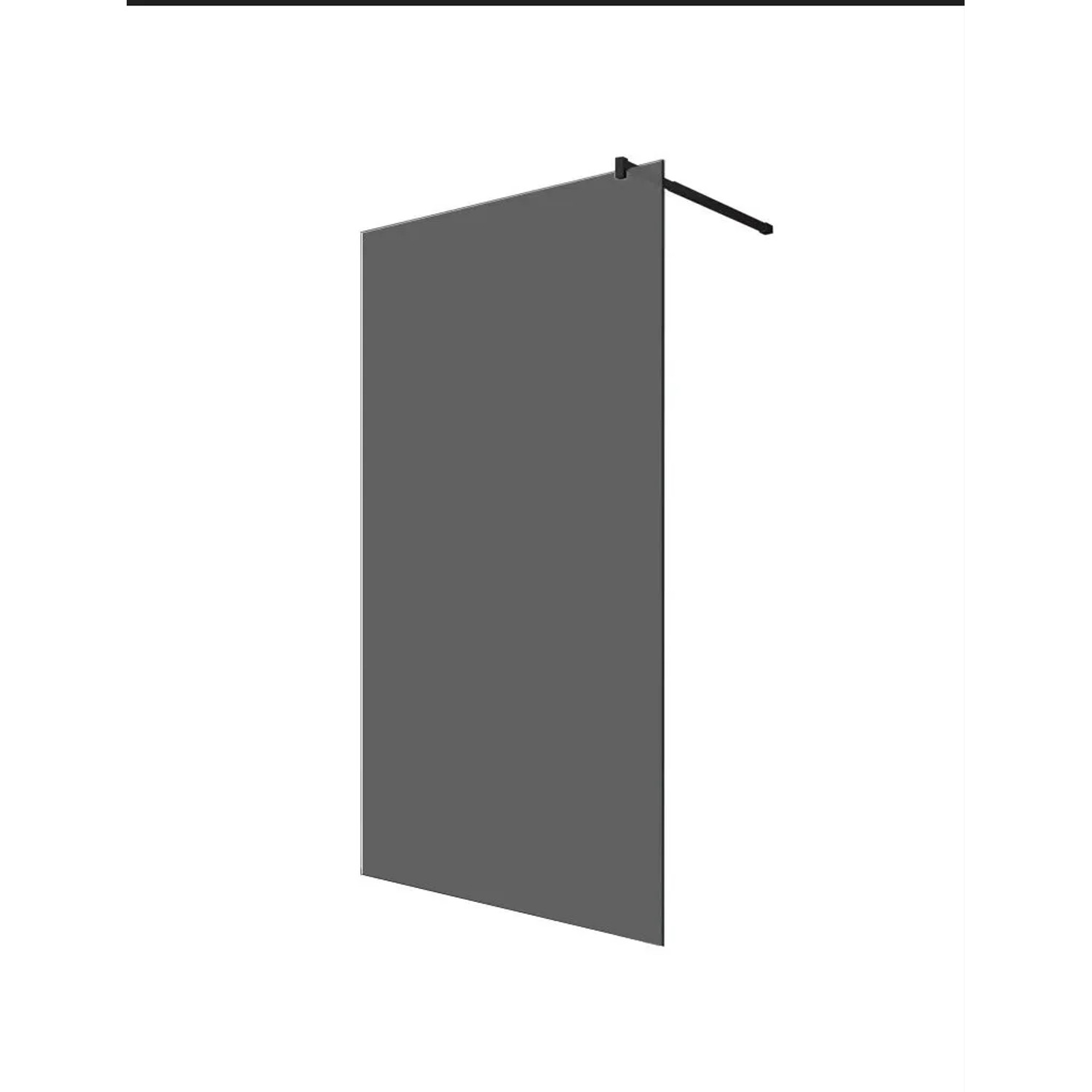 Glaszentrum Hagen 98x200cm Walk in Duschwand Grauglas - Eckhalter BK günstig online kaufen