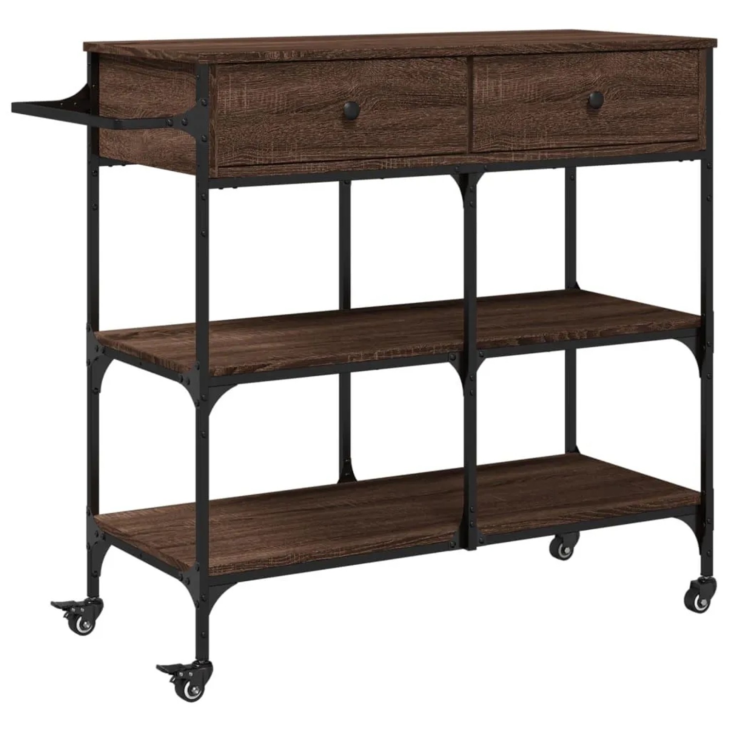 vidaXL Küchenwagen Braun Eichen-Optik 105x42x95 cm Holzwerkstoff 842380