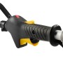 Detailaufnahme des Griffs der Texas Benzin-Multimaschine 4 in 1, Bedienelemente sichtbar.