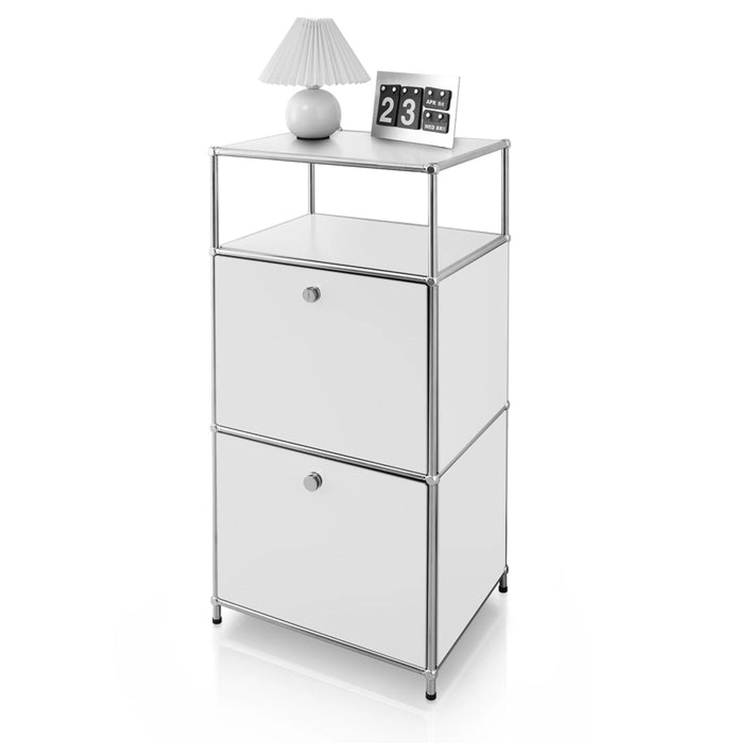 Floordirekt Metallregal Concept Epure MK-120 Verchromt 50 x 40 x 100 cm Wei günstig online kaufen