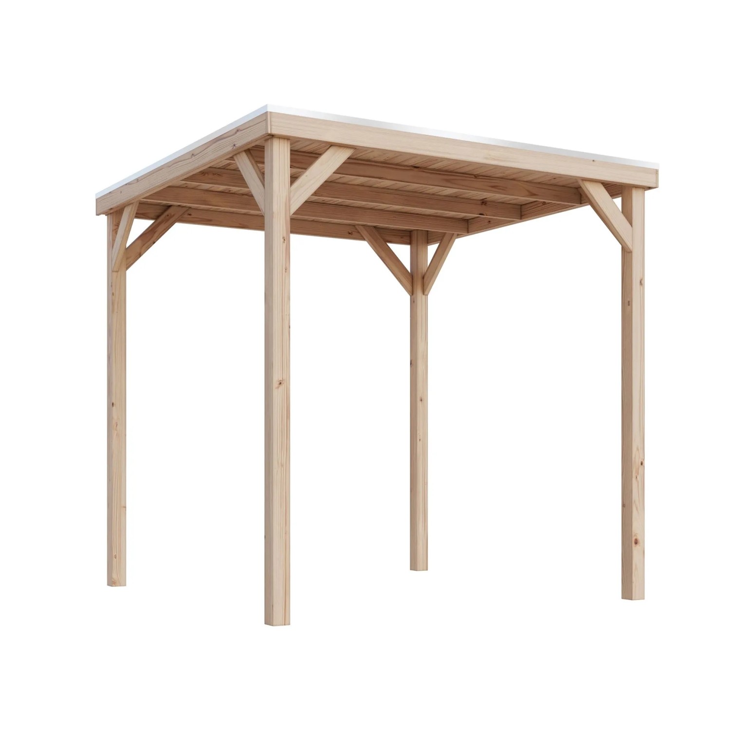 Karibu Pavillon Kvadrat 243 cm x 231 cm x 231 cm Natur