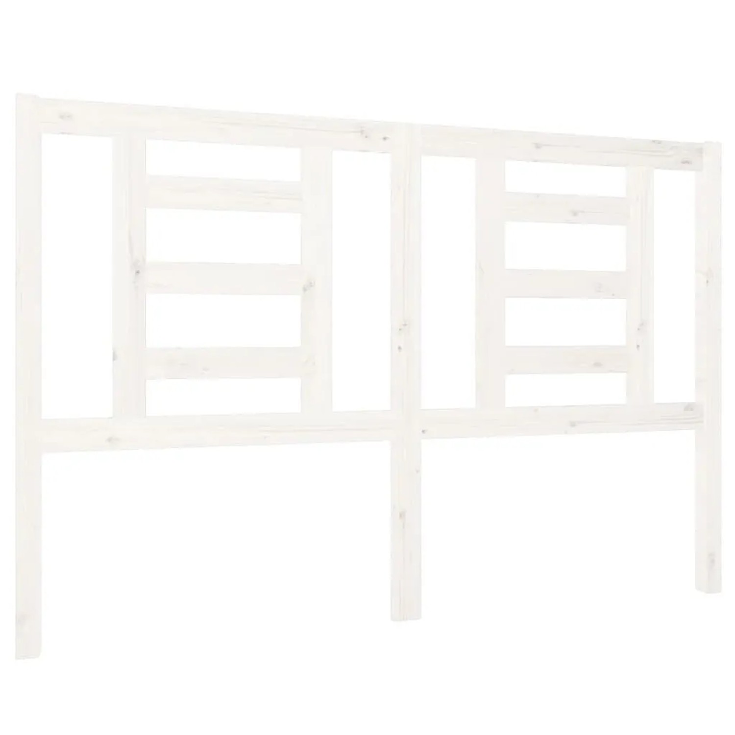 vidaXL Kopfteil Weiß 126x4x100 cm Massivholz Kiefer 818811