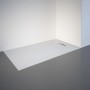 Rechteckige, extraflache Schulte Duschwanne ExpressPlus, 140x80 cm, in Weiß mit Ablauf.