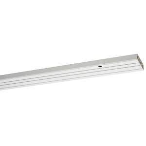 Weiße Gardinia Vorhangschiene, 3-läufig, 300 cm lang, für Gardinen und Vorhänge.