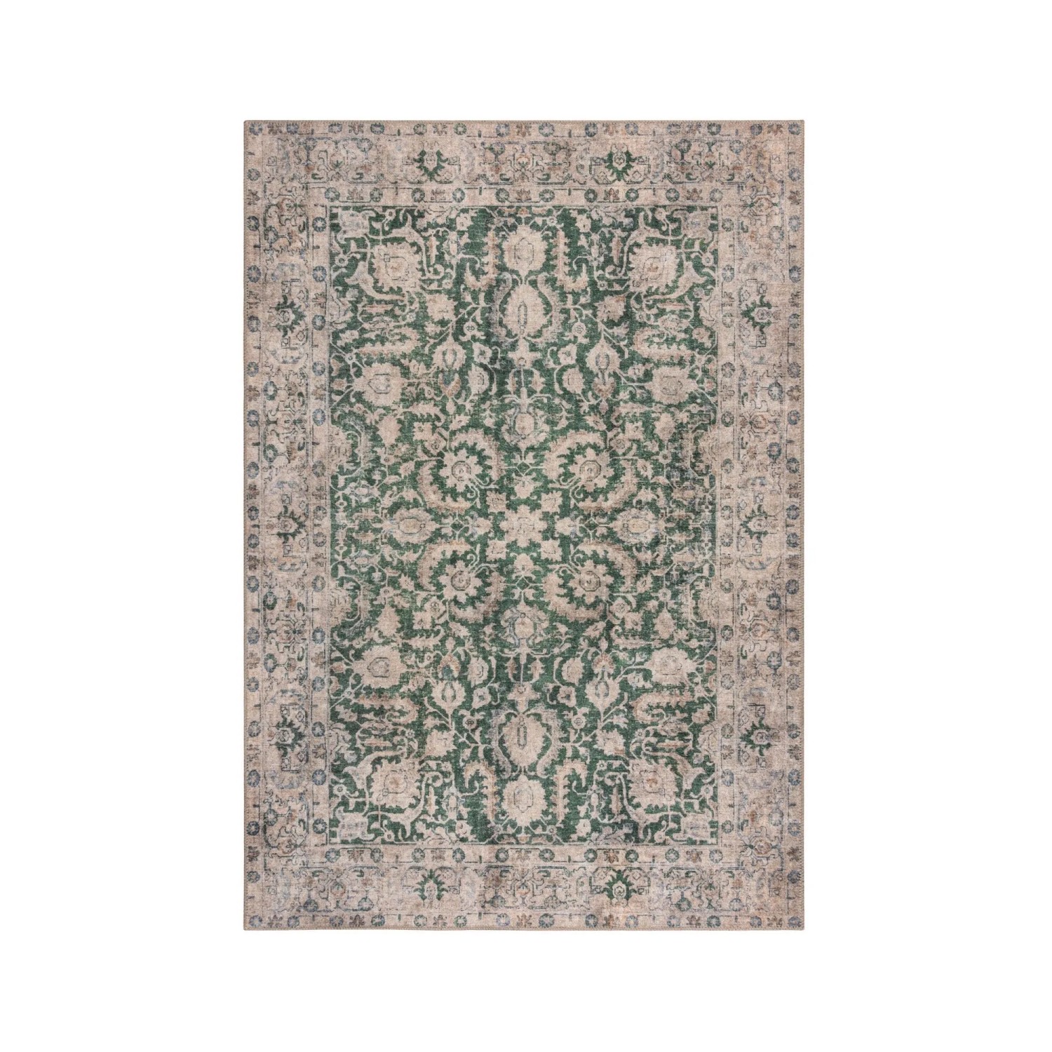 Flair Rugs Vintageteppich Beau Floral 190 cm x 290 cm Beige-Grün