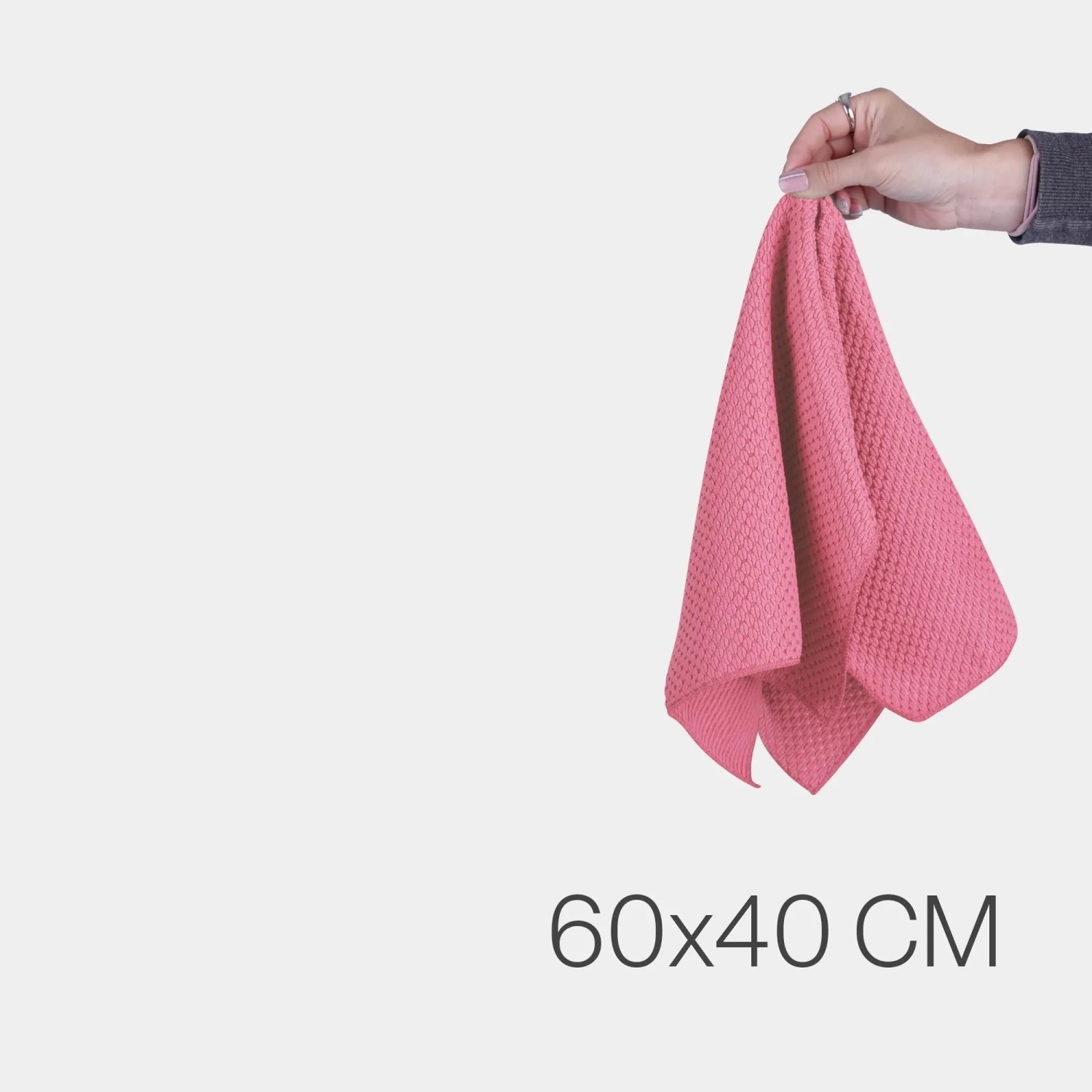 Bestlivings Microfaser Geschirrtuch Double Face, 4er Pack in Rose, 60x40 cm.