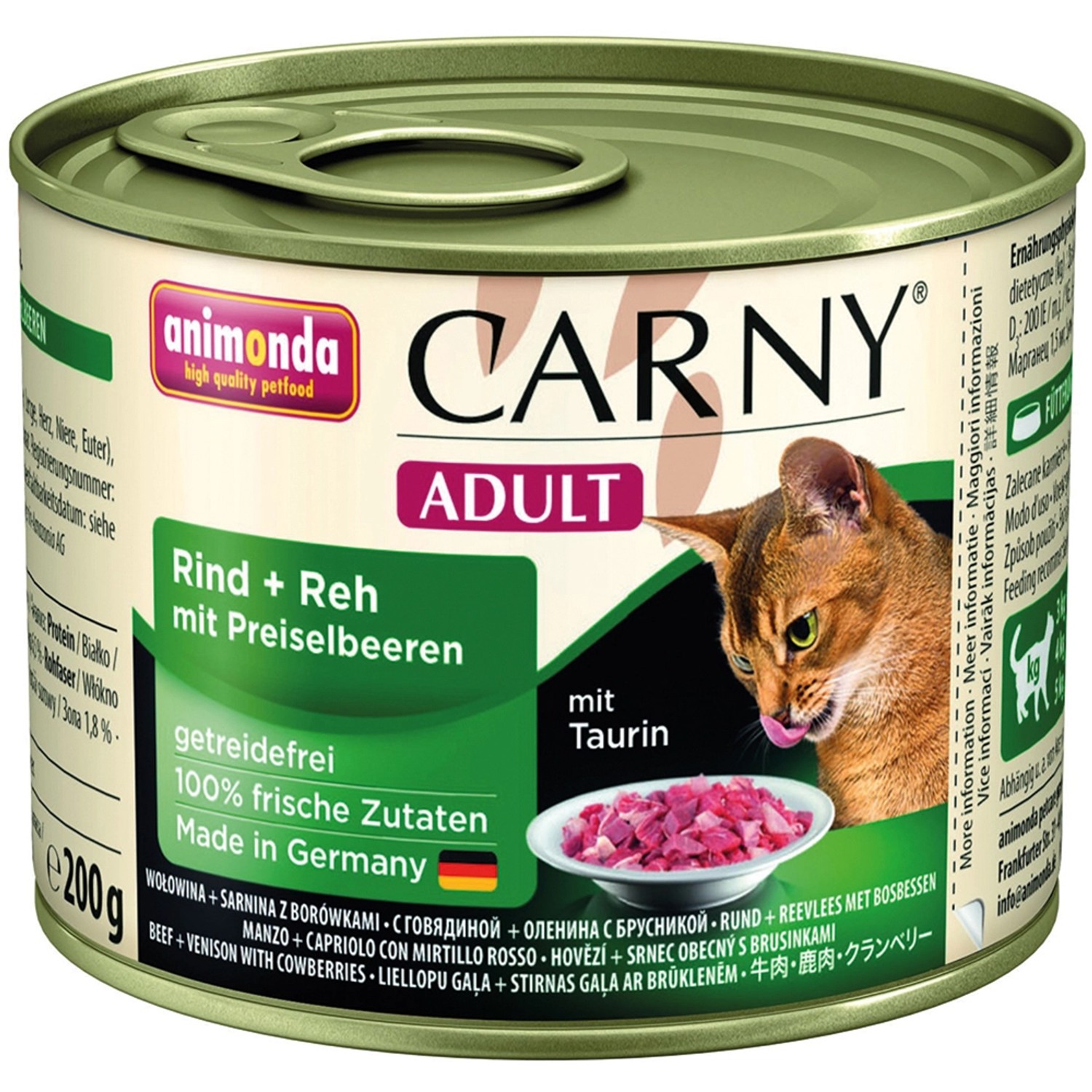 Carny Katzen-Nassfutter Adult Rind und Reh und Preiselbeeren 200 g