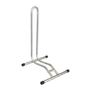 Relaxdays Fahrradständer Stahl Silber Rutschfest für 29 Zoll 72,5 cm x 41 cm x 44,5 cm