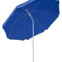 Blauer Schneider Balkonschirm Ø 180cm mit Push-Up Mechanik und Knickfunktion.