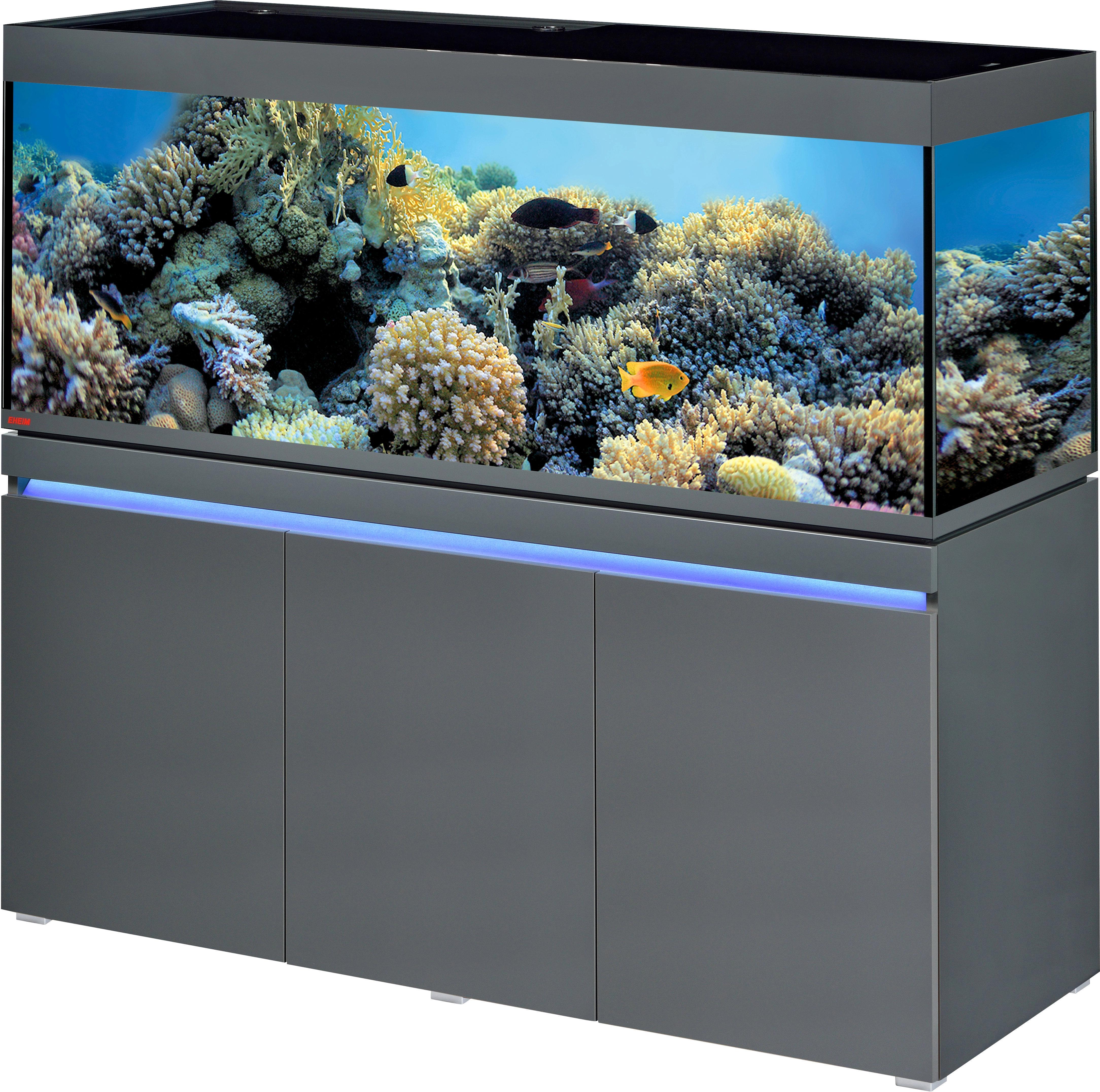 EHEIM incpiria 230 Aquarium-Set mit Unterschrank, graphit ab
