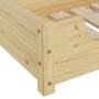 Detailaufnahme: Gemütliches Tierbett aus Kiefernholz (60x40 cm) mit Rollrost, Teil der Kategorie Hundesofas & Hundecouch.