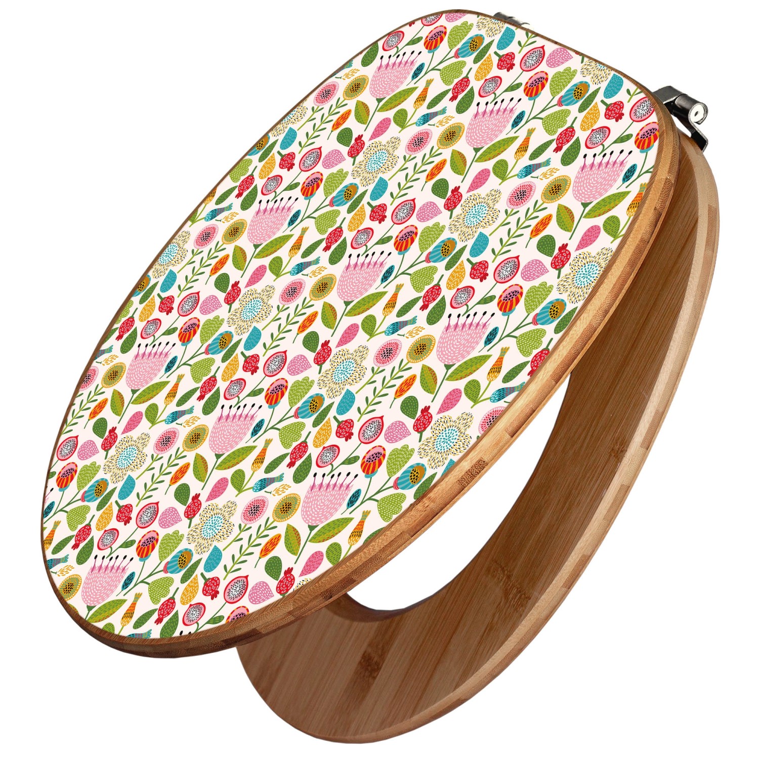 Banjado Design WC Sitz Bambus Toilettendeckel Toilettensitz Bambus Holz Klo günstig online kaufen
