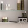 Fackelmann Spiegelschrank B.Clever Alaska Esche 60cm mit Badutensilien und Steckdose.