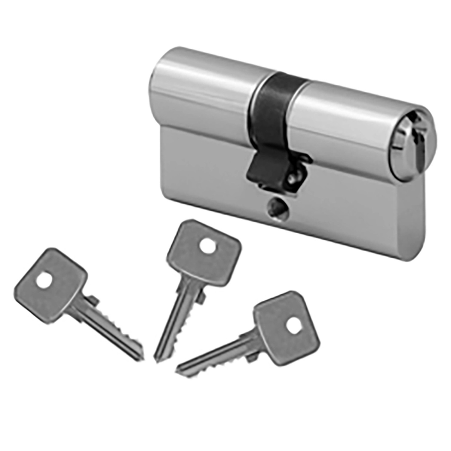 Profilzylinder mit drei Schlüsseln für Splendoor Wohnungseingangstür, Sicherheit für Zimmertüren.
