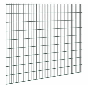 Grüne Doppelstabmatte 8/6/8, 183x251 cm, für Gartenzaun. Robuste Ausführung.