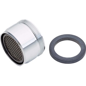 Verchromte Mischdüse M28 mit Dichtungsring für Bad-, WC- und Küchenarmaturen.