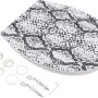 WC-Sitz AquaSu Snake mit Absenkautomatik, Schlangenmuster, Duroplast, inkl. Befestigungsmaterial.
