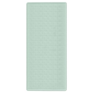 Hellgrüne Kleine Wolke Wanneneinlage Ruby mit Parkettmuster, 35x75 cm.