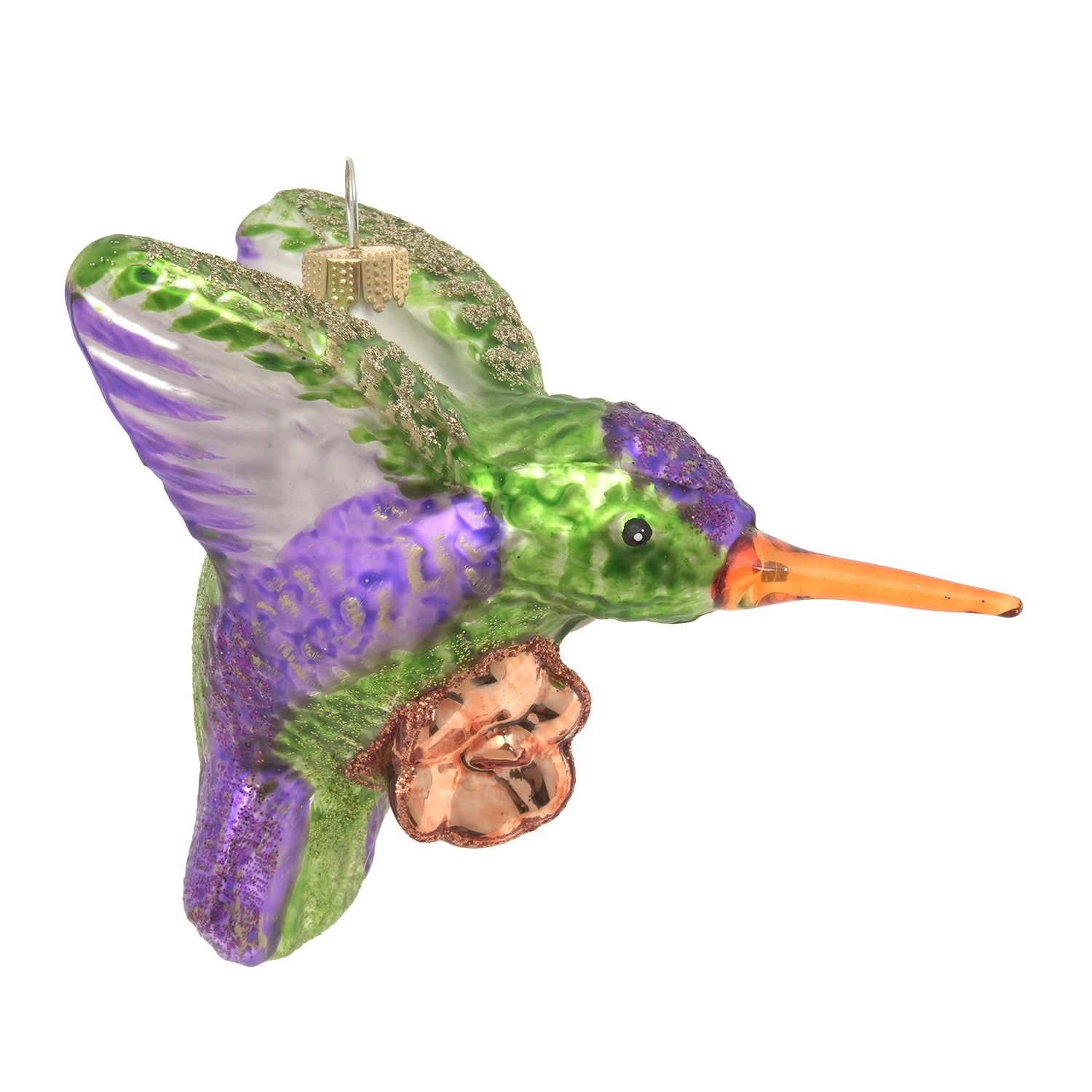Krebs Glas Lauscha Weihnachtsornament Kolibri 1-tlg. 5cm