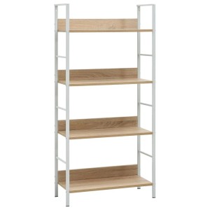 vidaXL Bücherregal 4 Regalböden Eiche 60x27,6x124,5 cm Holzwerkstoff 288225