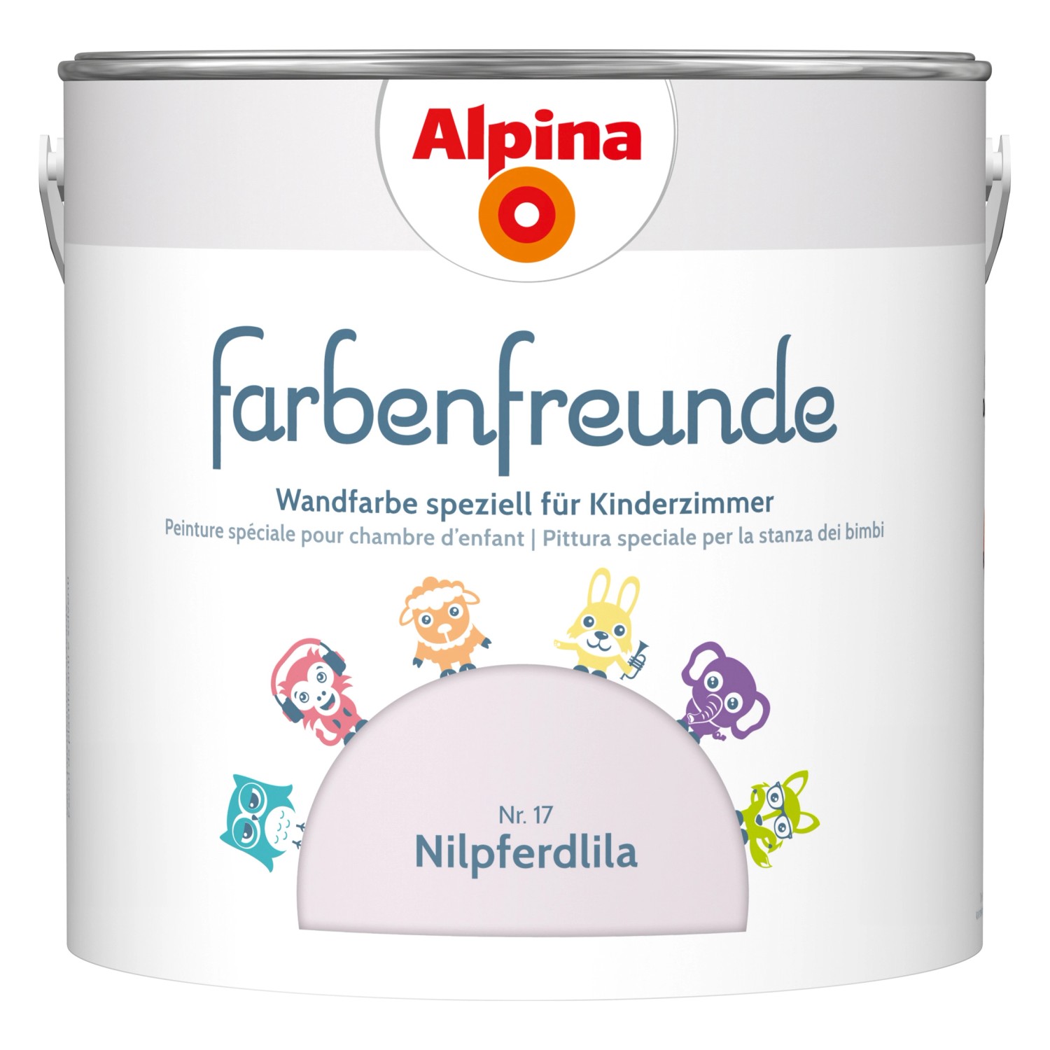 Alpina Farbenfreunde Nilpferdlila seidenmatt 2,5 Liter