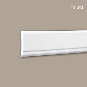 PROFHOME Wand- und Friesleisten Set, 12 Zierleisten, 24 m, weiß.