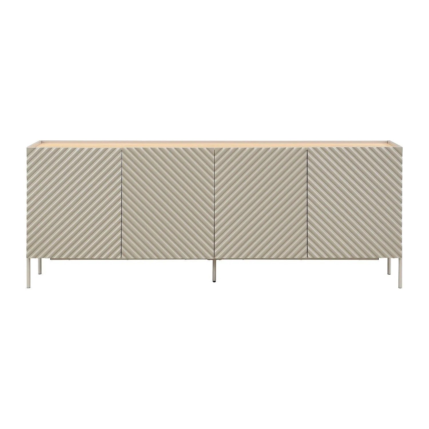 Vente-unique Sideboard Tasiba Beige  Naturfarben Hell 200 cm